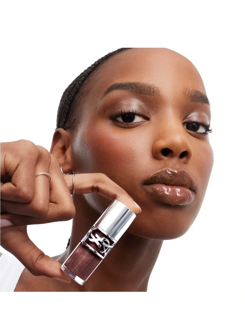 YSL Loveshine Plumping Lip Oil Gloss in 06 Espresso Stardust